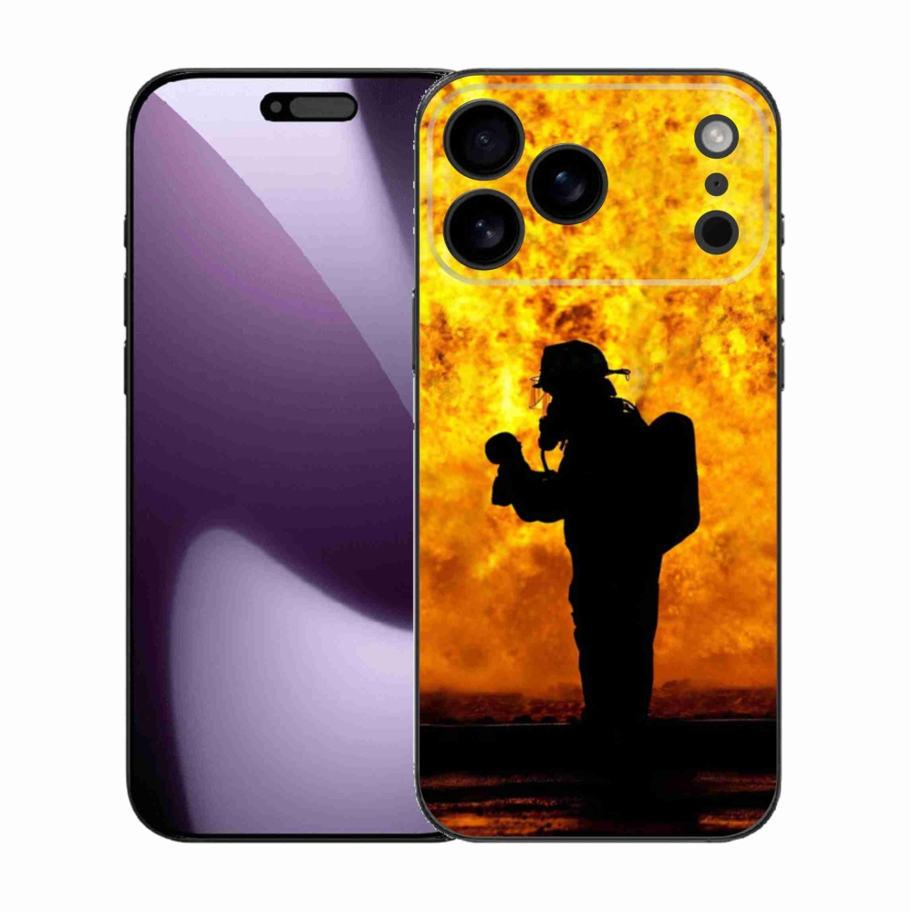 Gelový kryt mmCase na iPhone 17 Pro Max - hasič