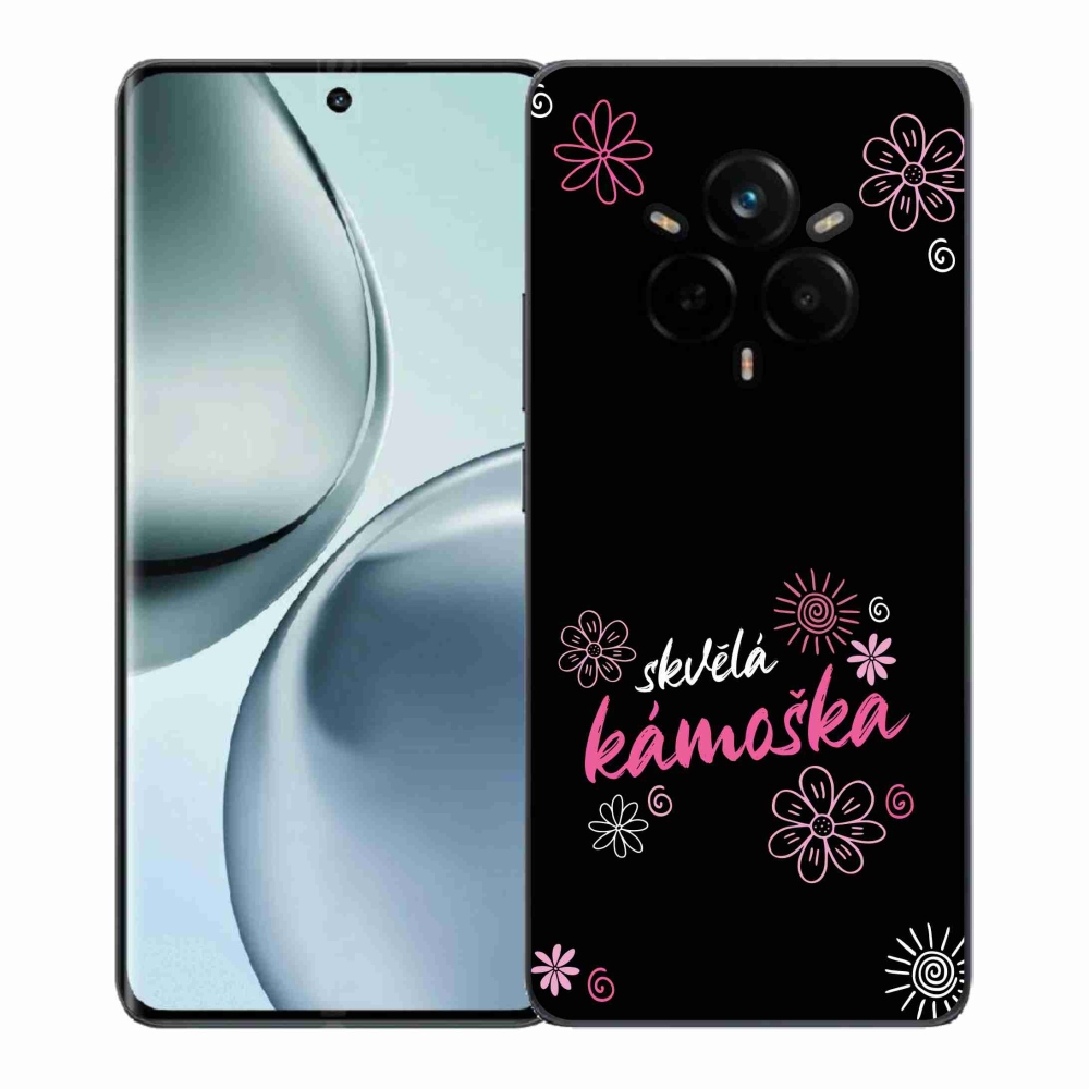 Gelový kryt mmCase na Realme 14 Pro+ 5G - skvělá kámoška černé pozadí
