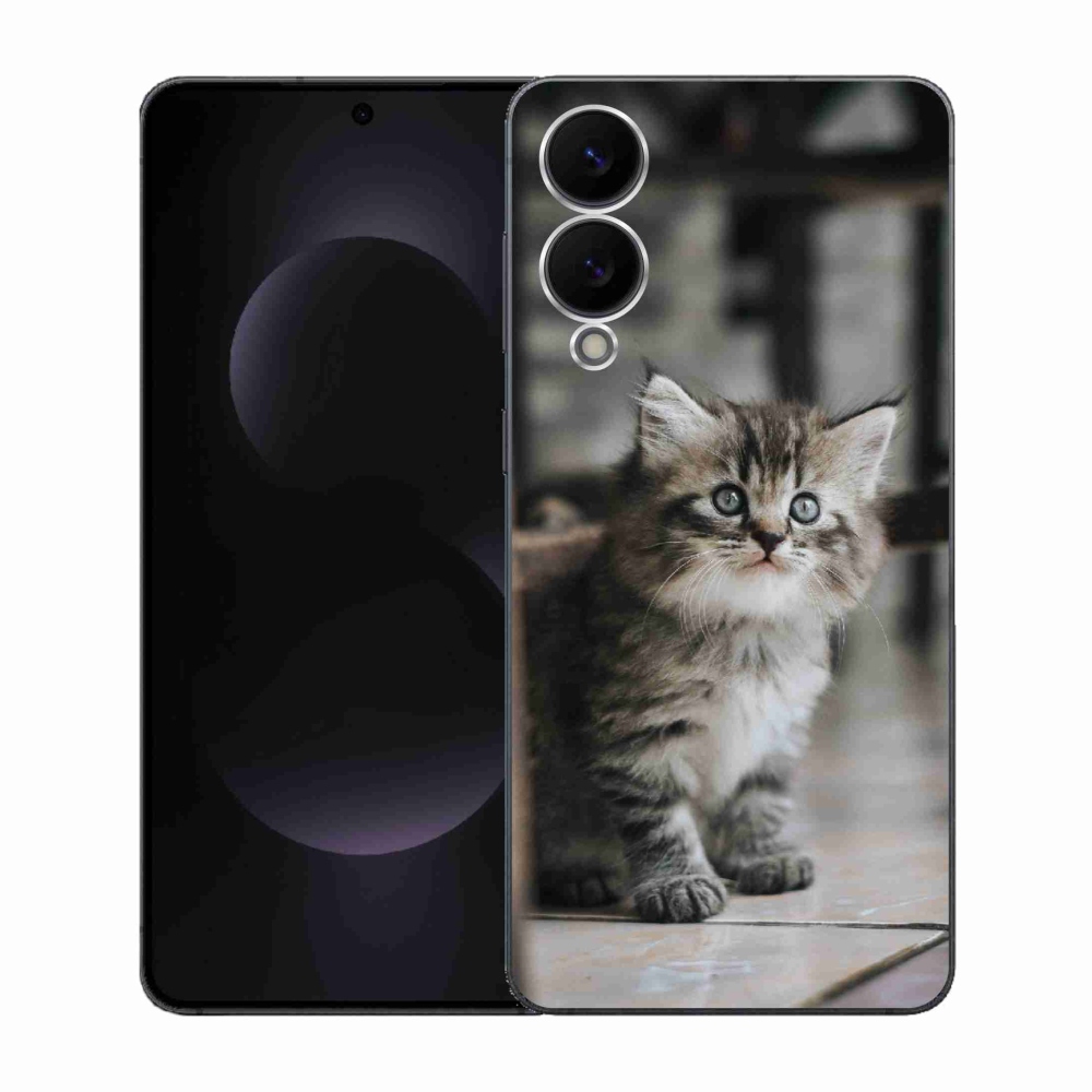 Gelový kryt mmCase na Samsung Galaxy S25 Edge - koťátko