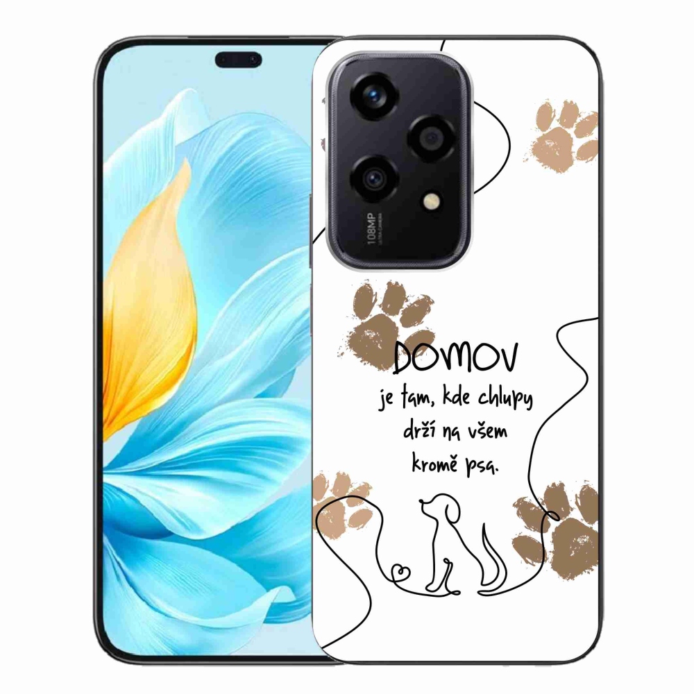 Gelový kryt mmCase na Honor 200 Lite 5G - psí motiv bílé pozadí