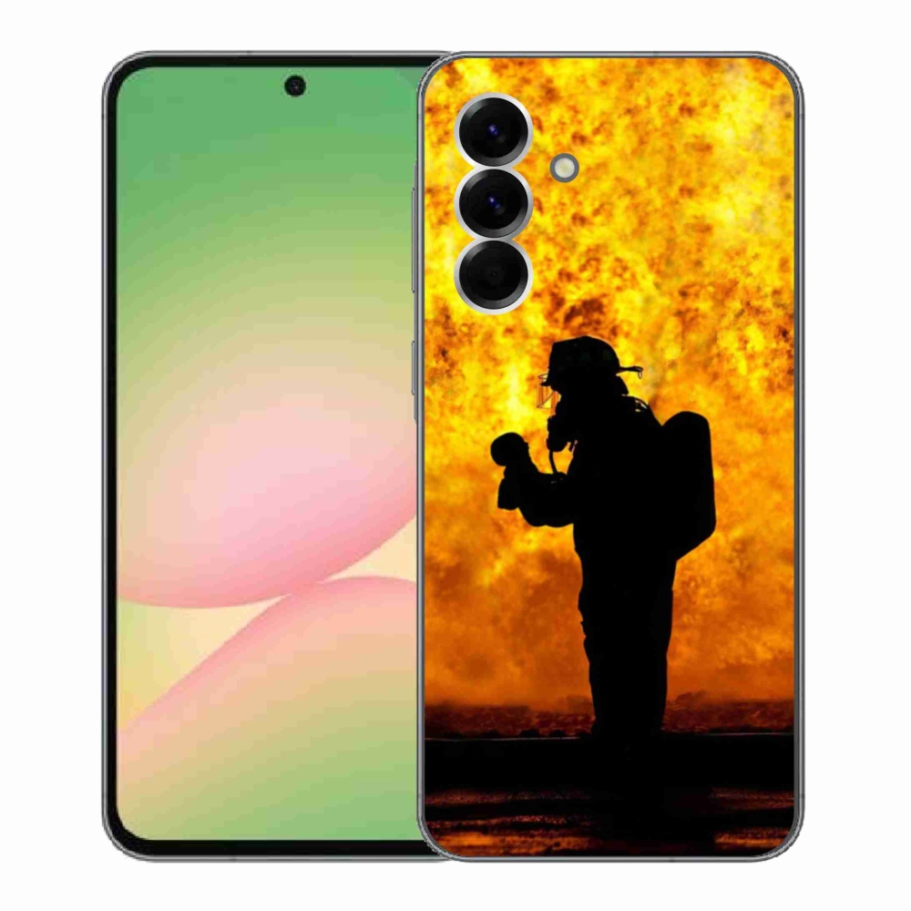 Gelový kryt mmCase na Samsung Galaxy A56 5G - hasič