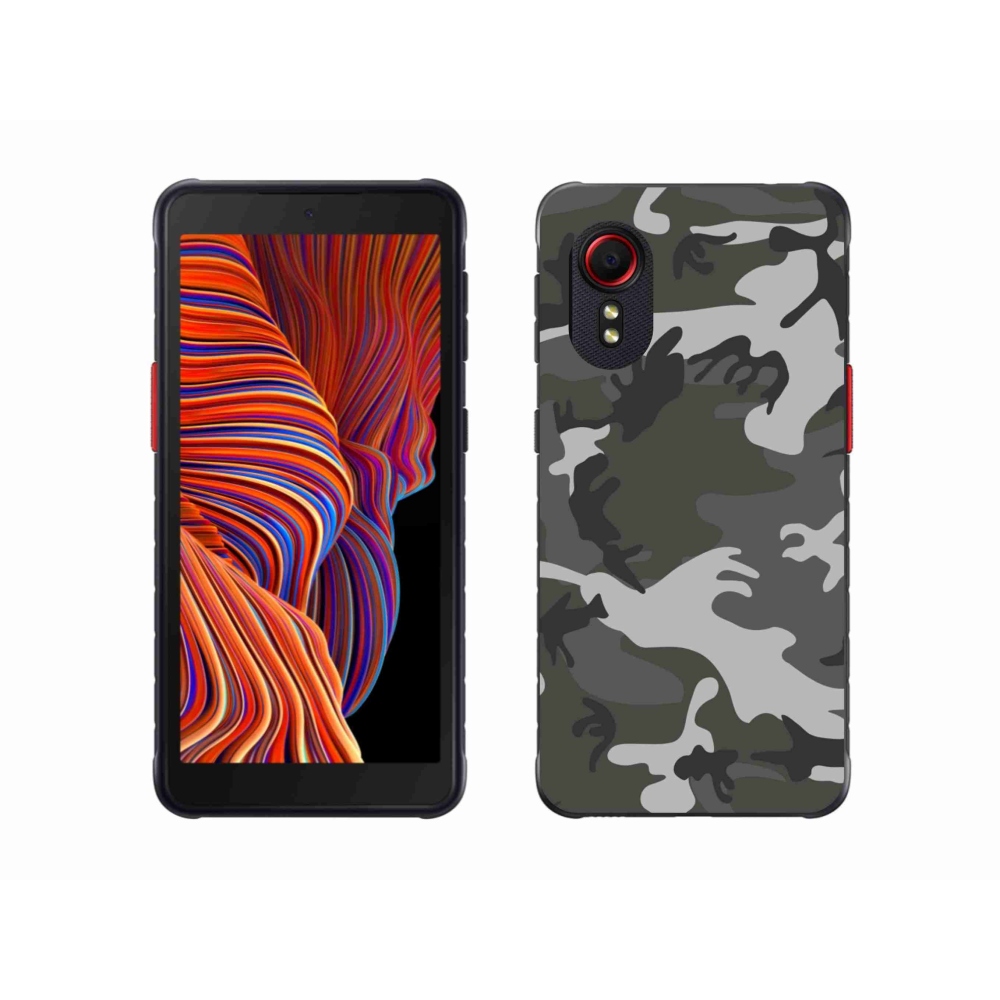 Gelový kryt mmCase na Samsung Galaxy Xcover 5 - maskáčový vzor