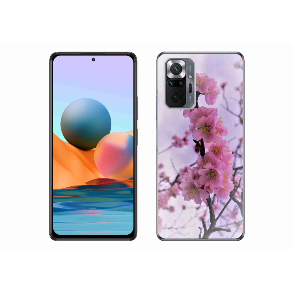 Gelový kryt mmCase na Xiaomi Redmi Note 10 Pro - květiny 7