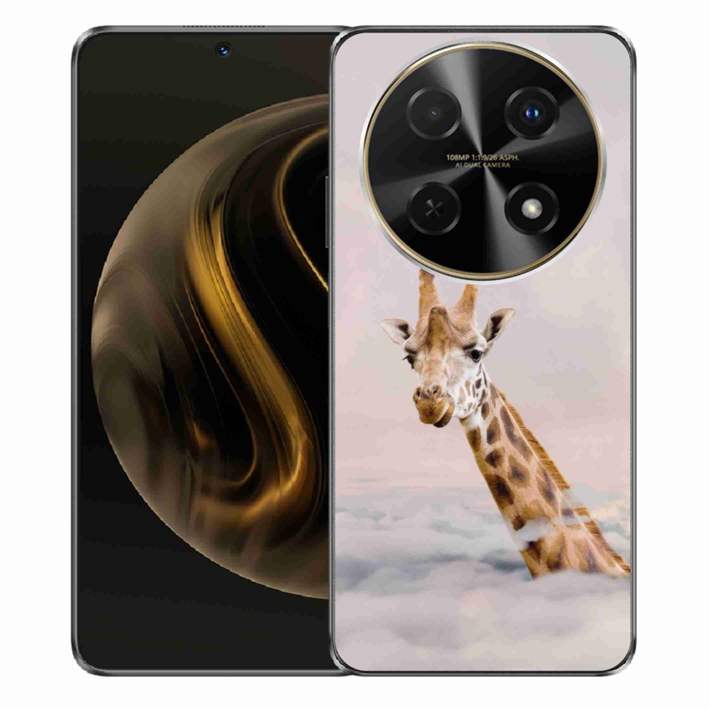 Gelový kryt mmCase na Huawei Nova 12i - žirafa v oblacích