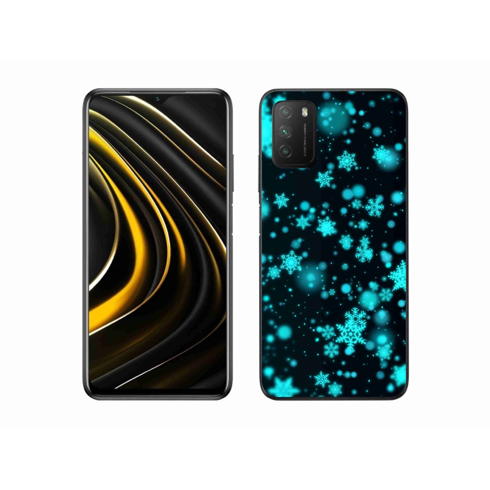 Gelový kryt mmCase na Xiaomi Poco M3 - sněhové vločky 1