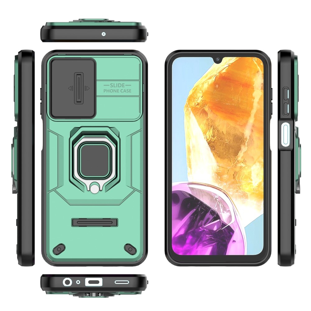 Lens odolný hybridní kryt na Samsung Galaxy M15 5G - zelený