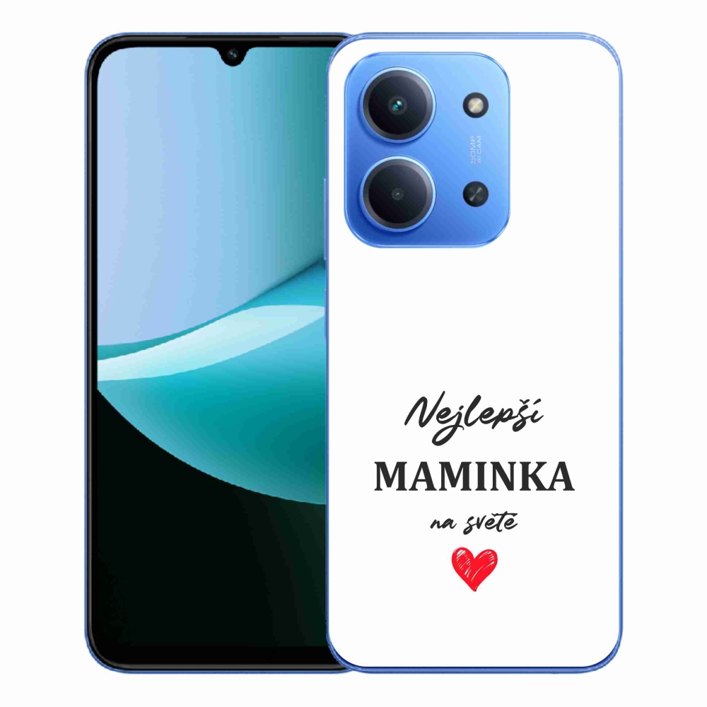 Gelový kryt mmCase na Xiaomi Redmi 15C 4G/5G (173mm) - nejlepší maminka 1 bílé pozadí