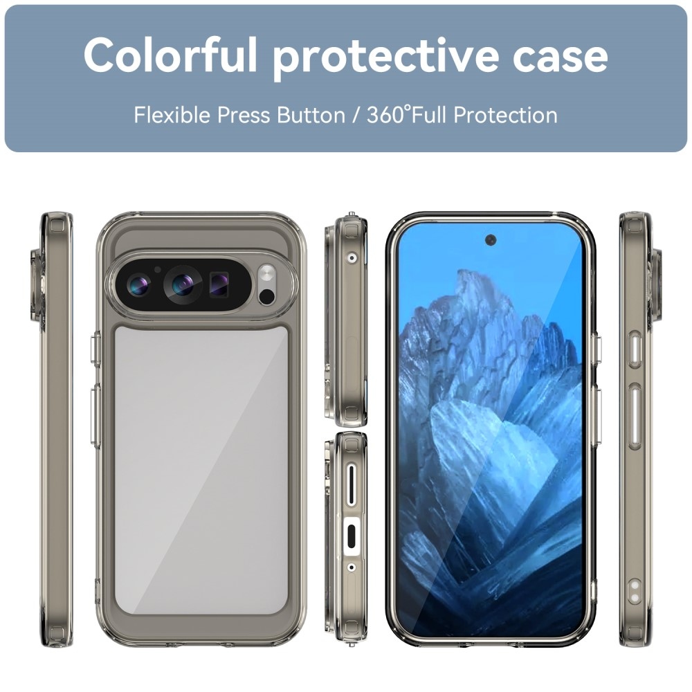 Gelový obal s pevnými zády na Google Pixel 9/9 Pro - šedý