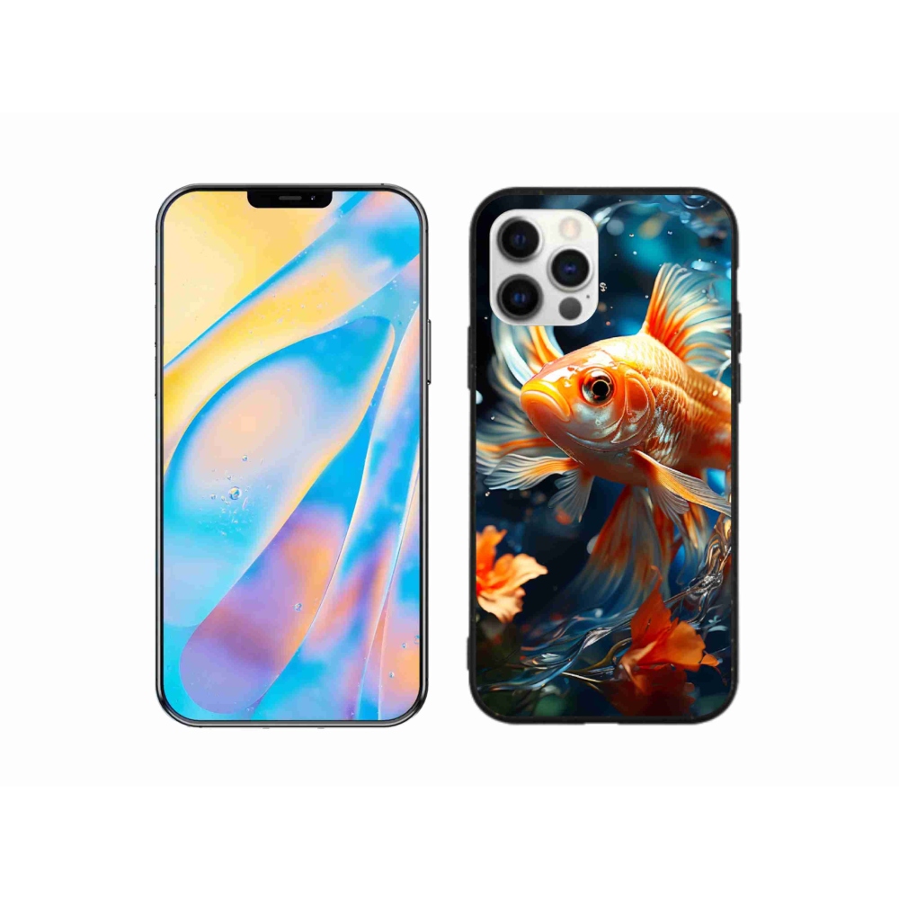 Gelový kryt mmCase na iPhone 12 Pro - rybka