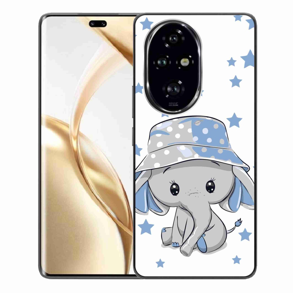 Gelový kryt mmCase na Honor 200 Pro 5G - modrý slon