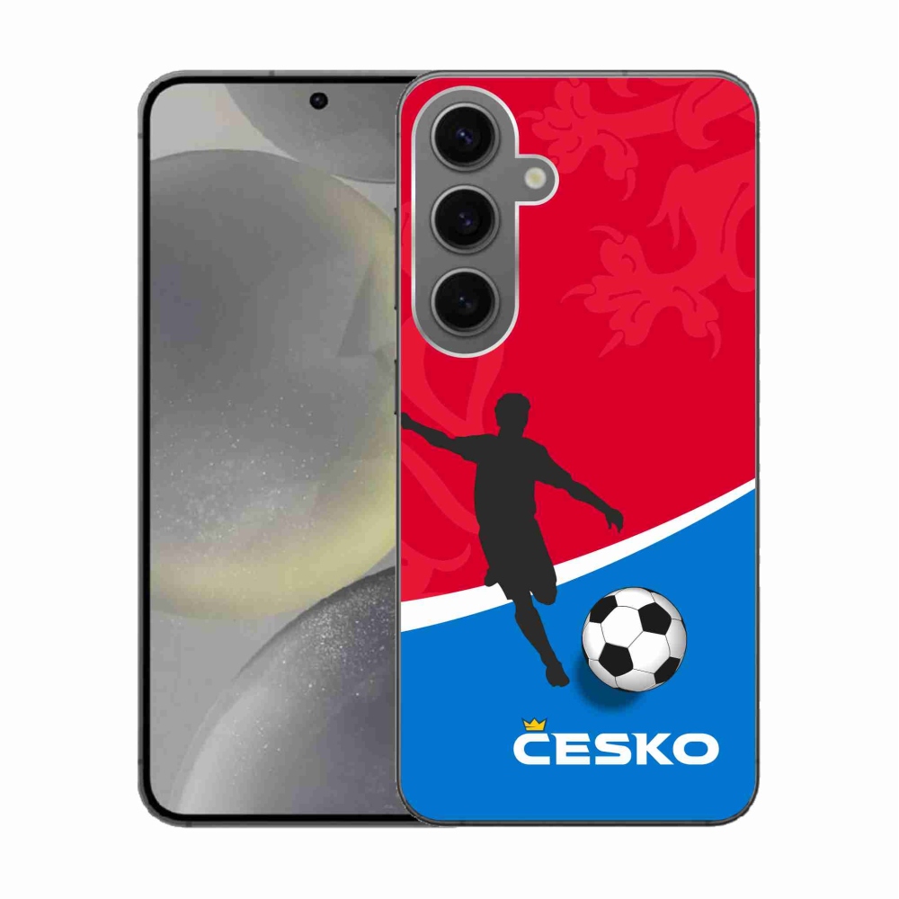 Gelový kryt mmCase na Samsung Galaxy S24 - fotbal Česko