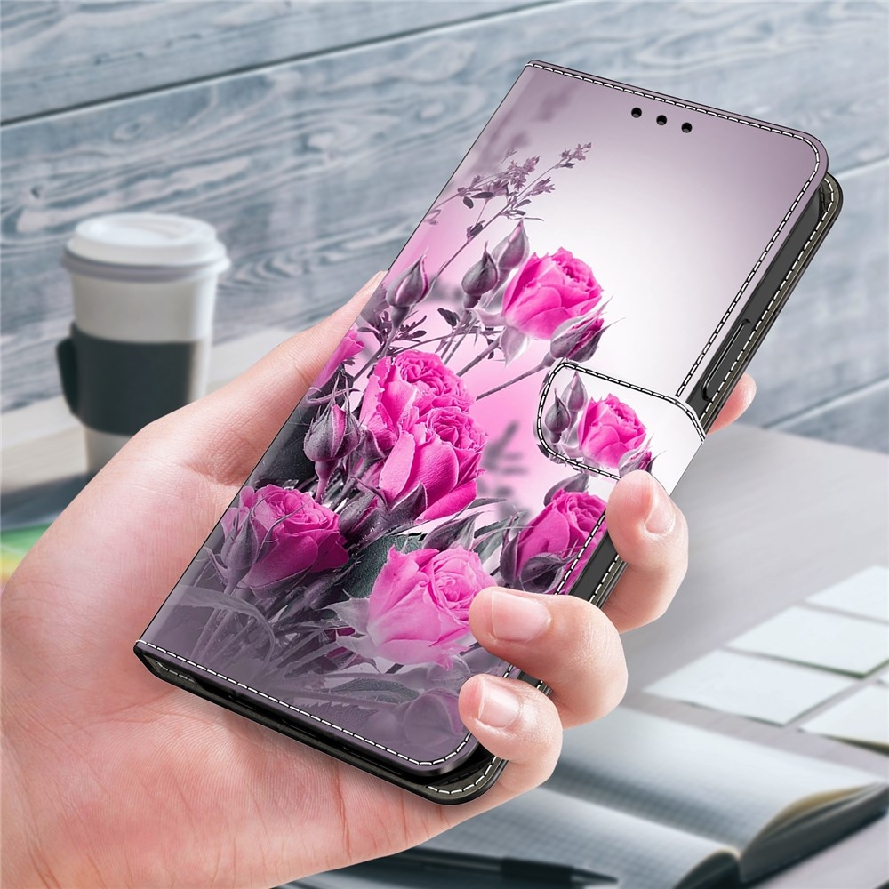Firmly knížkové pouzdro na Samsung Galaxy A17 5G/A26 5G - růžové květy
