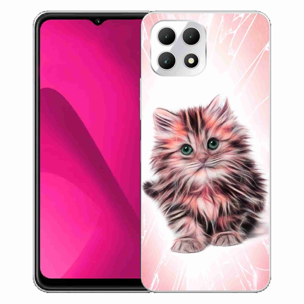 Gelový kryt mmCase na T-Mobile T Phone 2 - roztomilé kotě