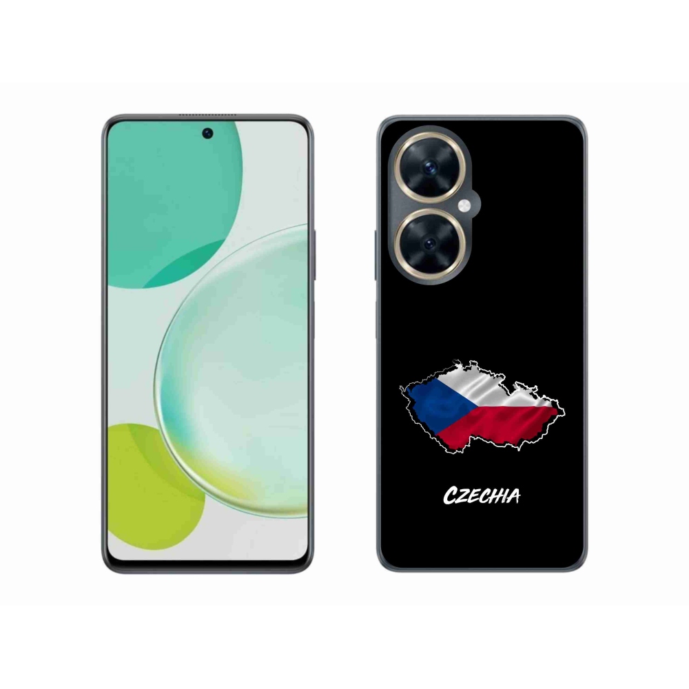Gelový kryt mmCase na Huawei Nova 11i - Czechia černé pozadí