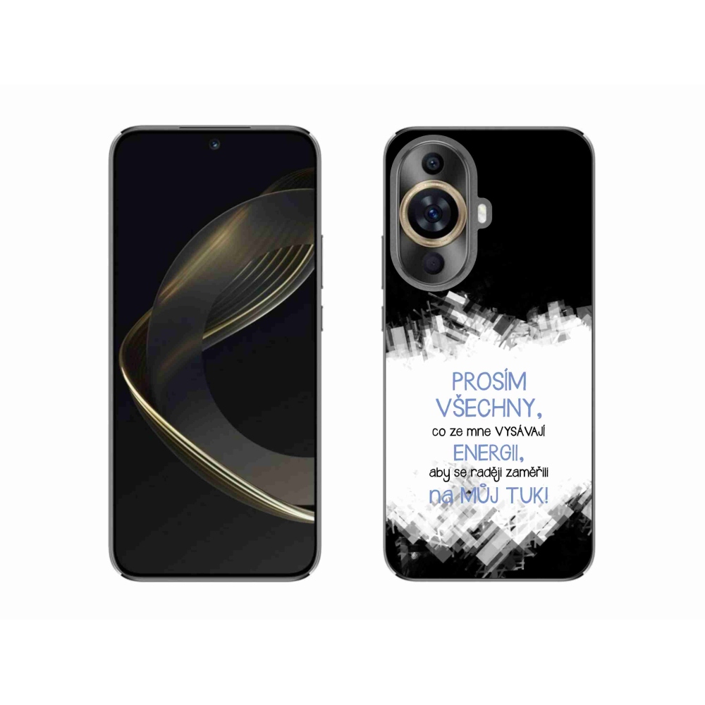 Gelový kryt mmCase na Huawei Nova 11 - vtipný text 1 modrý