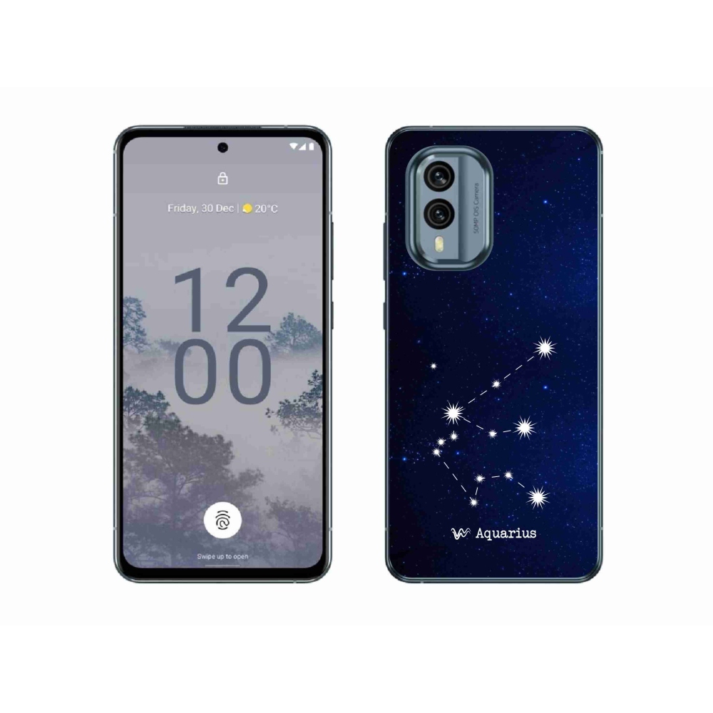 Gelový kryt mmCase na Nokia X30 5G - souhvězdí Vodnáře