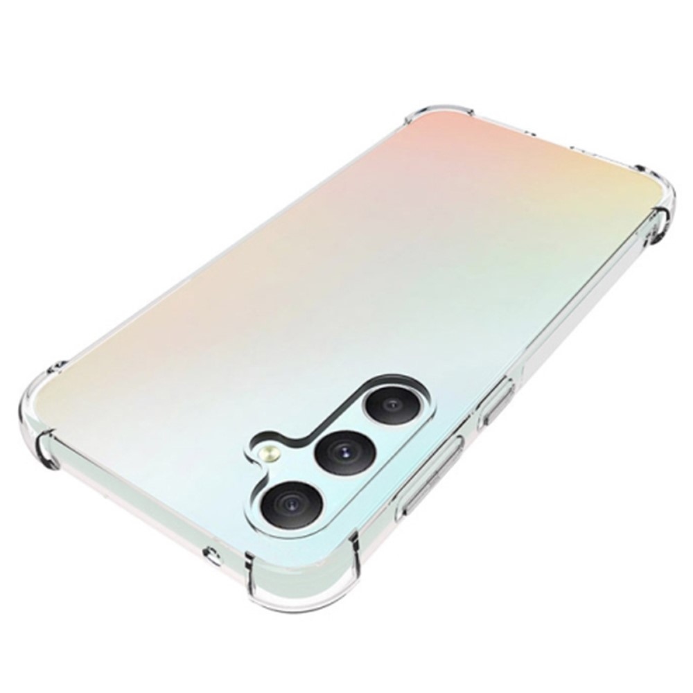 Průhledný gelový obal se zesílenými rohy na Samsung Galaxy S23 FE - průhledný