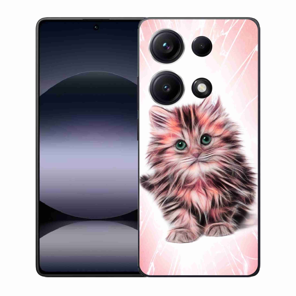 Gelový kryt mmCase na Xiaomi Redmi Note 14S - roztomilé kotě