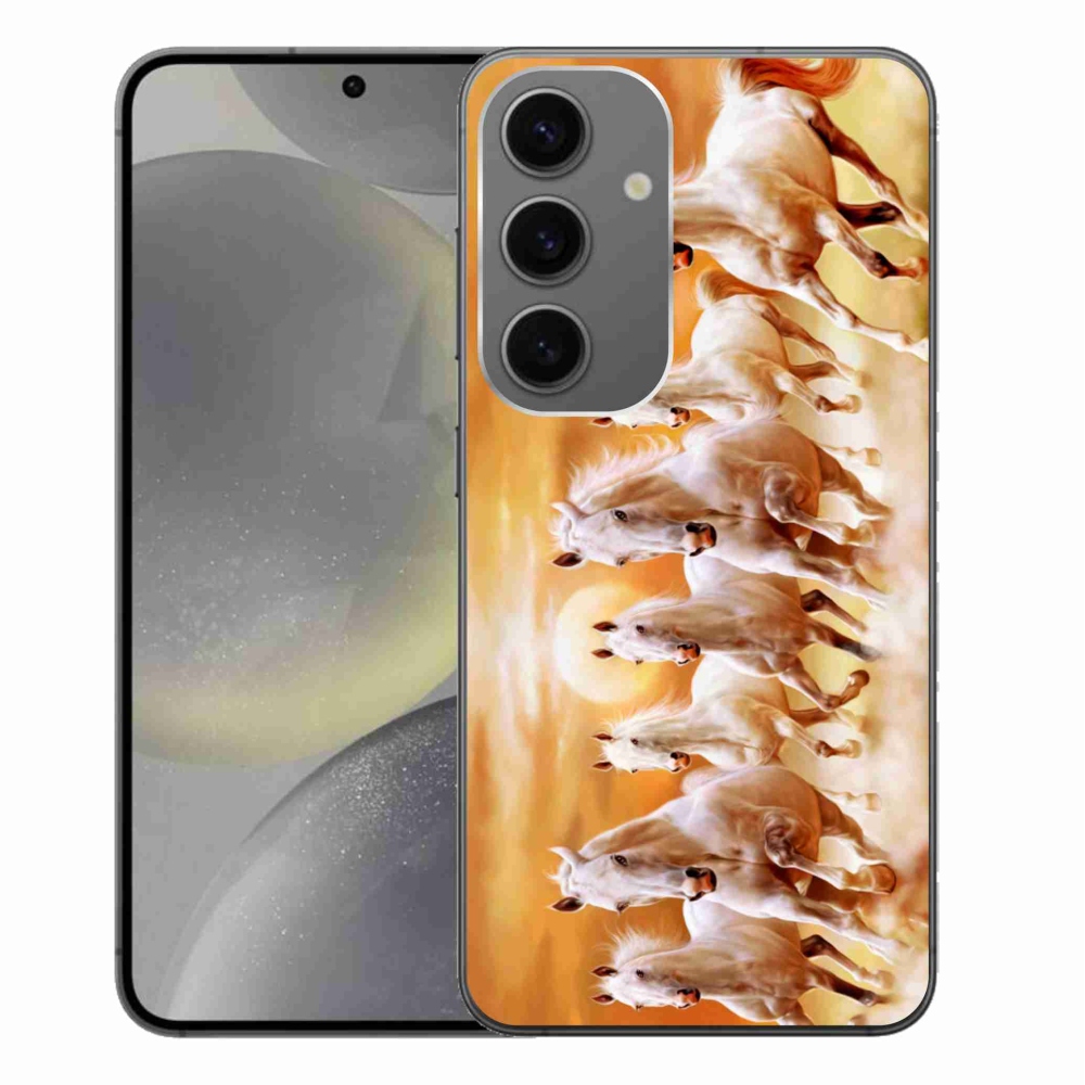 Gelový obal mmCase na Samsung Galaxy S24+ - koně 2