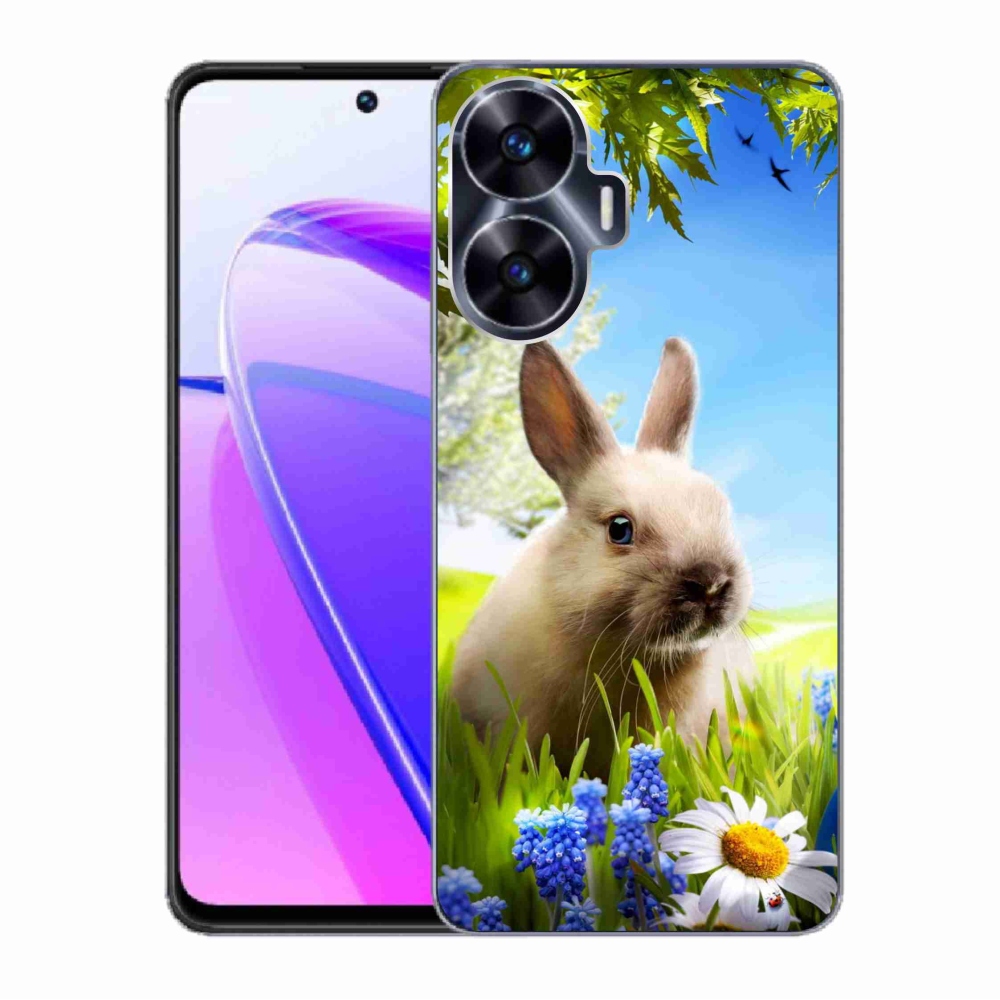 Gelový kryt mmCase na Realme C55 - zajíček