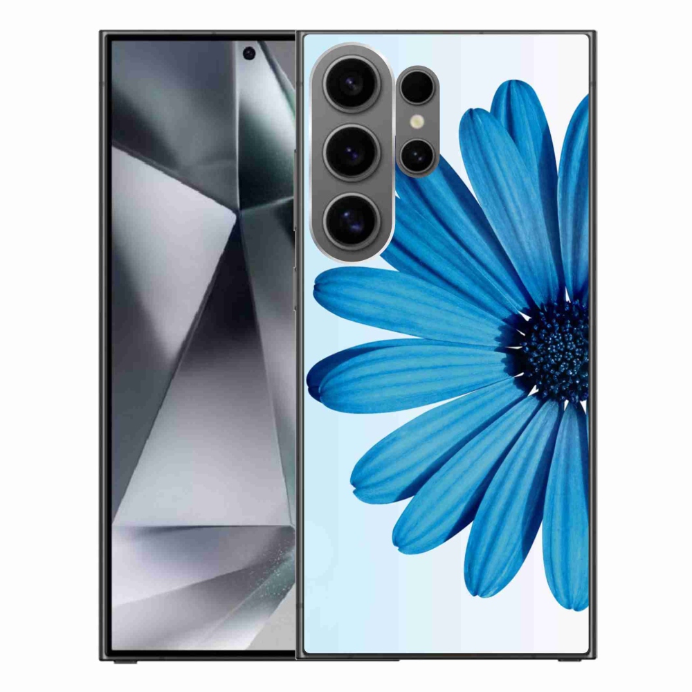Gelový obal mmCase na Samsung Galaxy S24 Ultra - modrá kopretina