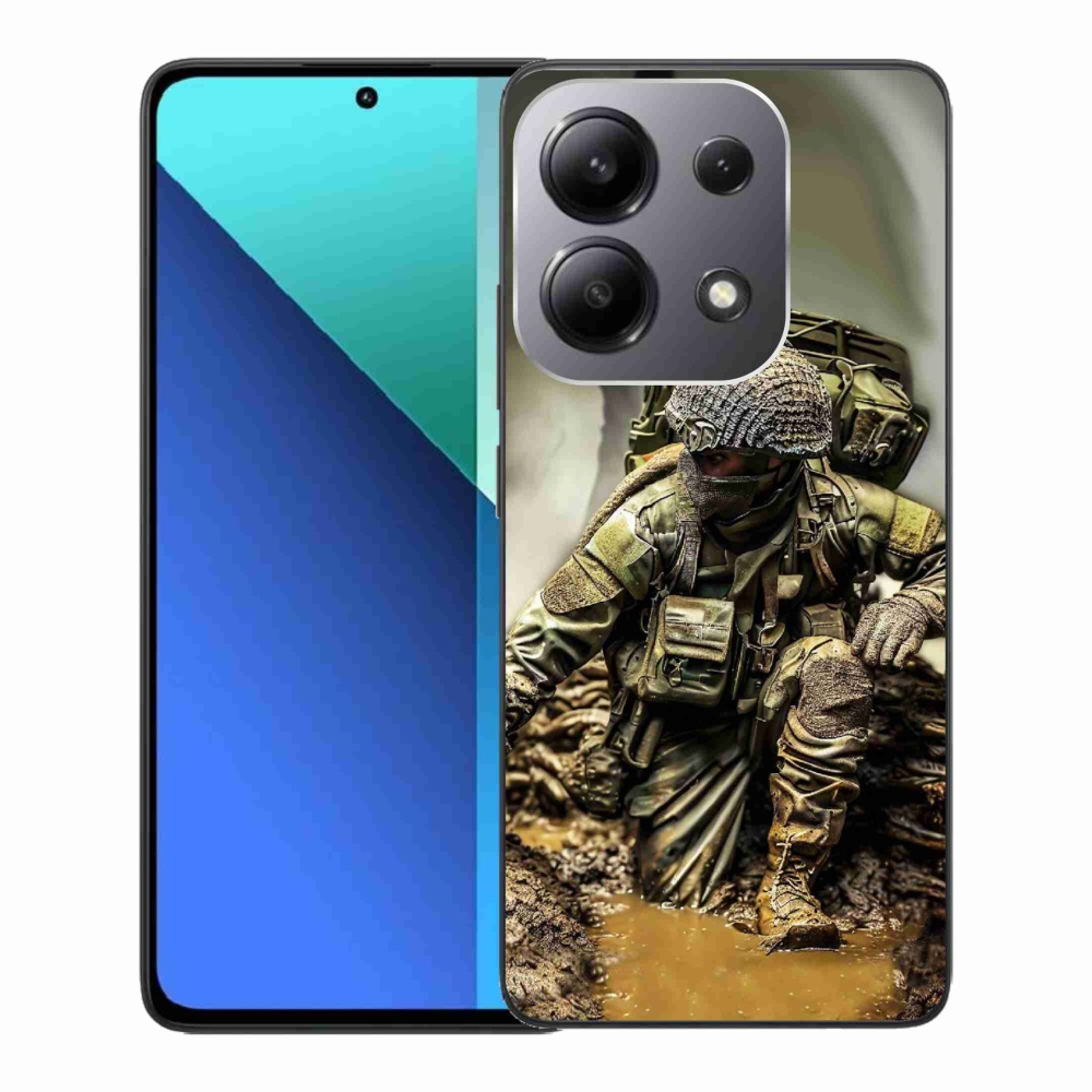 Gelový kryt mmCase na Xiaomi Redmi Note 13 - voják