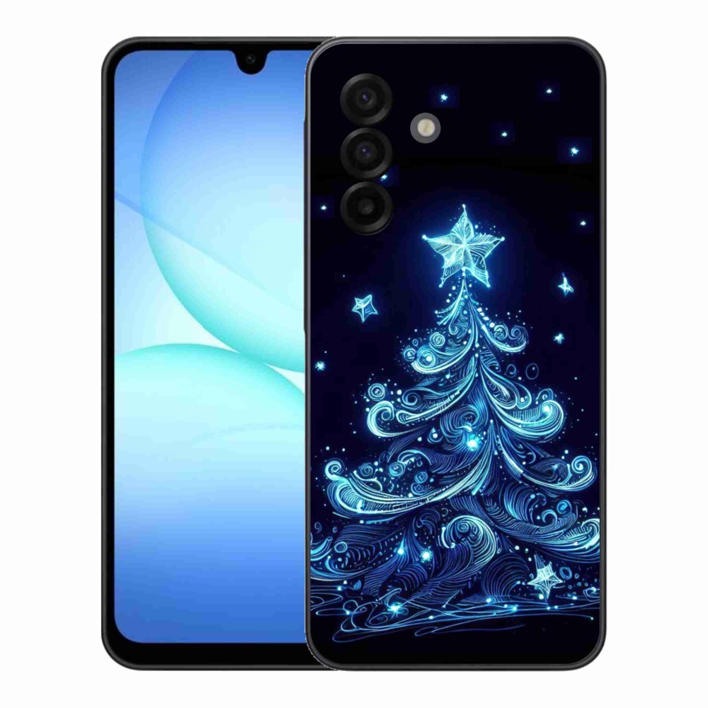 Gelový kryt mmCase na Samsung Galaxy A17 5G - neonový vánoční stromek 4