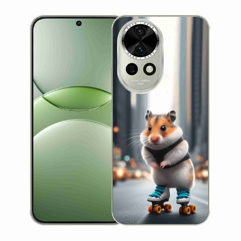 Gelový kryt mmCase na Huawei Nova 13 5G - křeček na bruslích