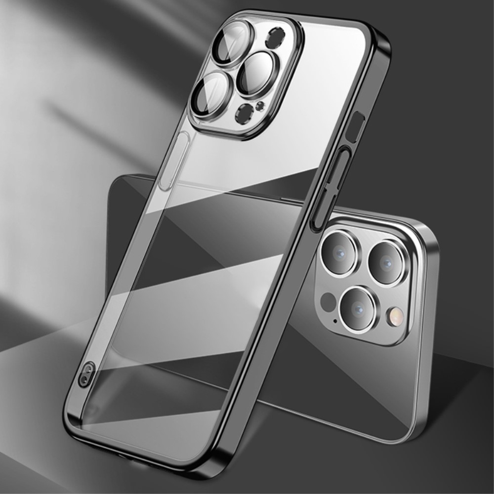 X-Level gelový obal s pevnými zády na iPhone 15 Pro Max - černý