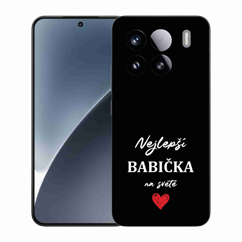 Gelový kryt mmCase na Xiaomi 15 - nejlepší babička 1 černé pozadí