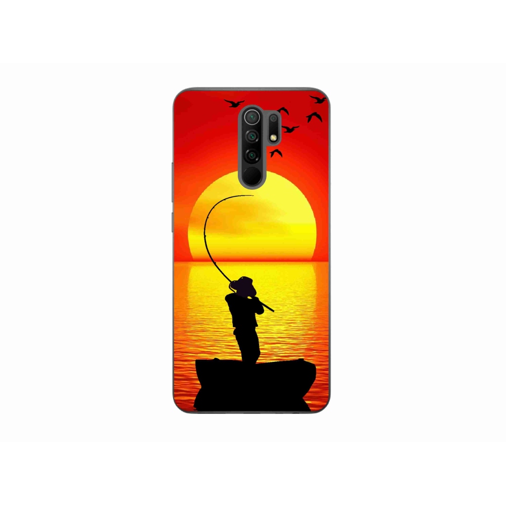 Gelový kryt mmCase na Xiaomi Redmi 9 - rybaření