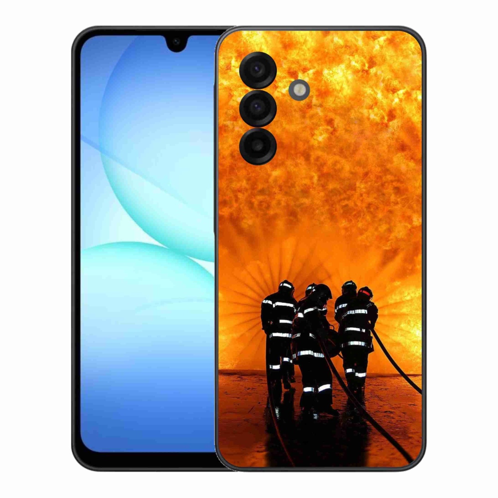 Gelový kryt mmCase na Samsung Galaxy A17 5G - požár