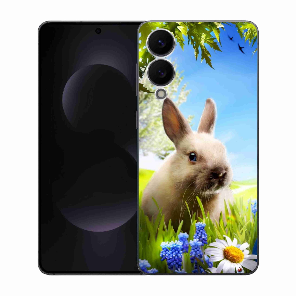 Gelový kryt mmCase na Samsung Galaxy S25 Edge - zajíček
