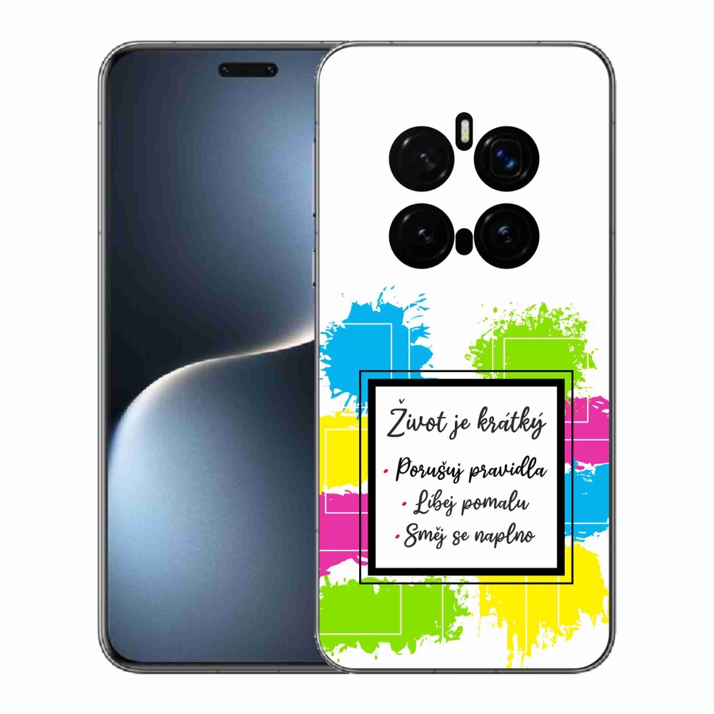 Gelový kryt mmCase na Honor Magic 7 Pro 5G - citát 5 bílé pozadí