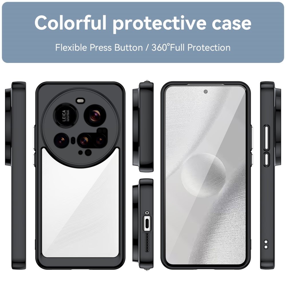 Gelový obal s pevnými zády na Xiaomi 15 Ultra - černý