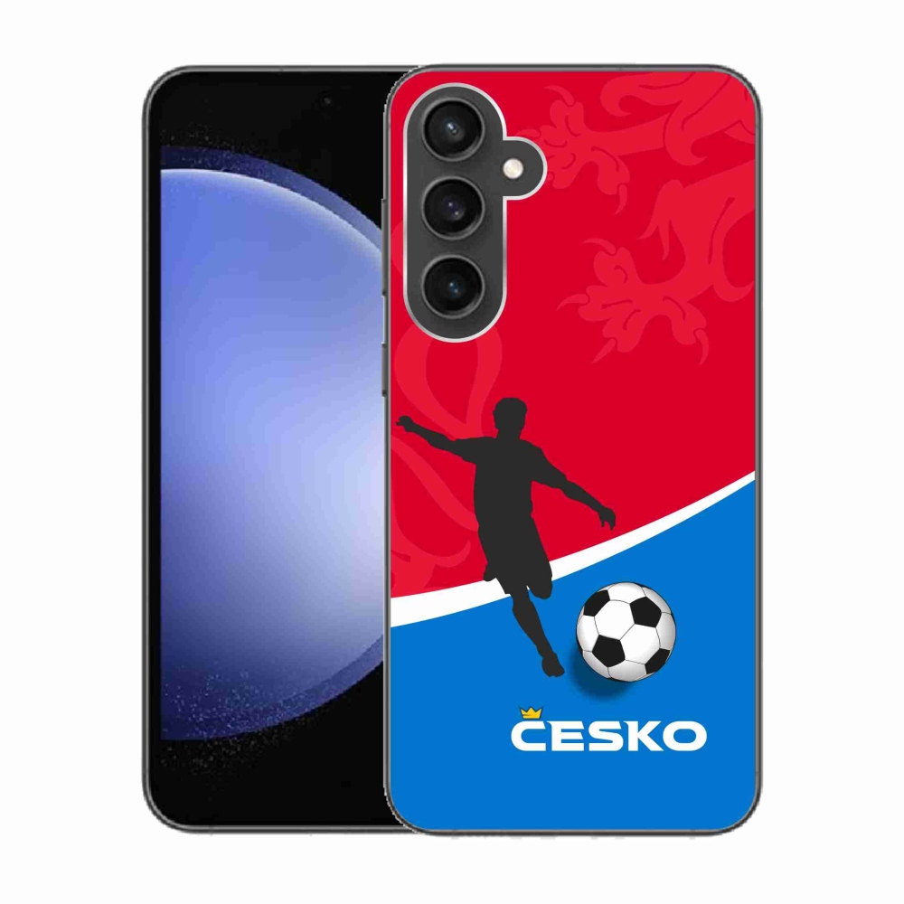 Gelový kryt mmCase na Samsung Galaxy S23 FE - fotbal Česko