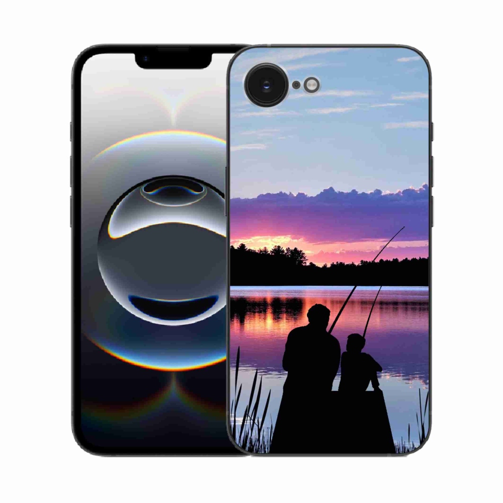 Gelový kryt mmCase na iPhone 16e - rybaření 2