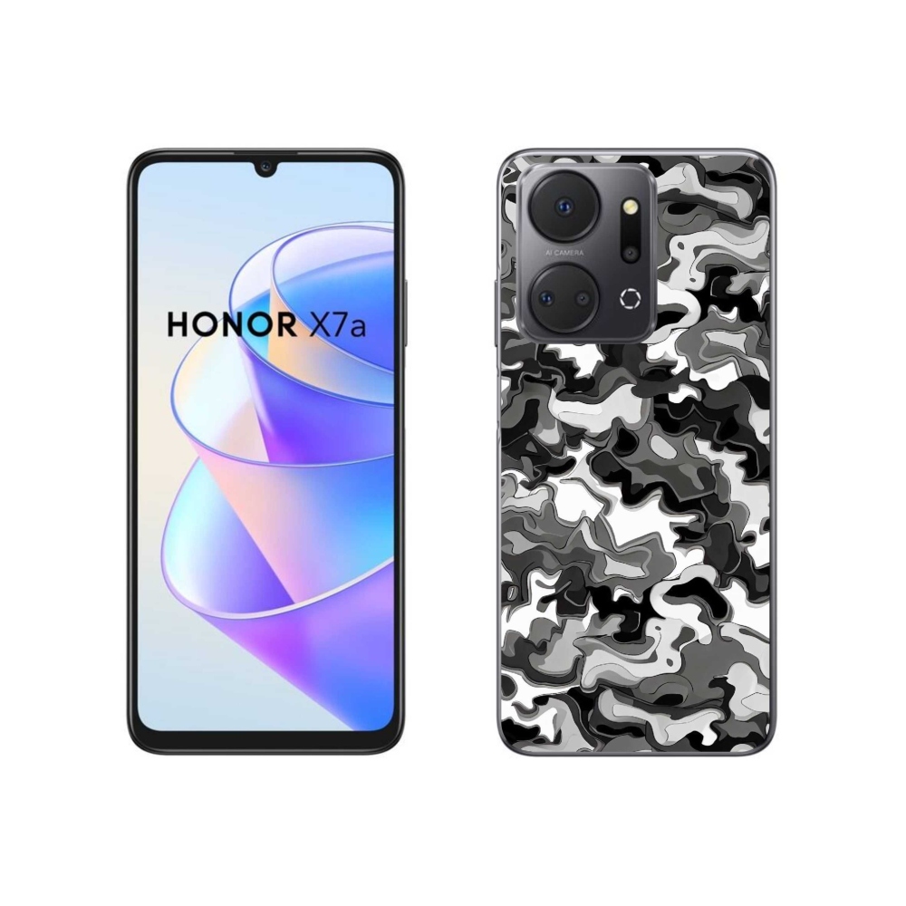 Gelový kryt mmCase na Honor X7a - maskáčový vzor 3