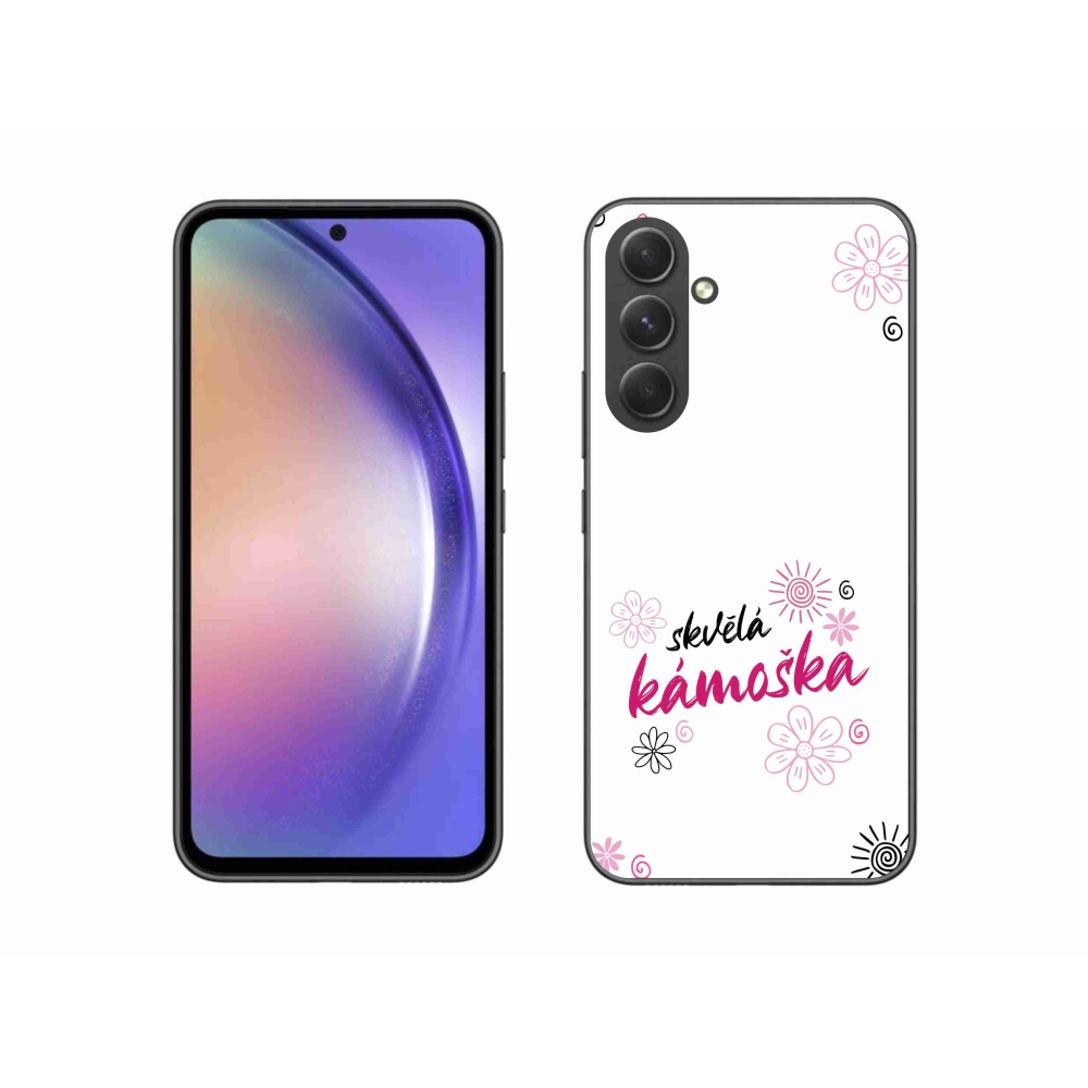 Gelový kryt mmCase na Samsung Galaxy A54 5G - skvělá kámoška bílé pozadí