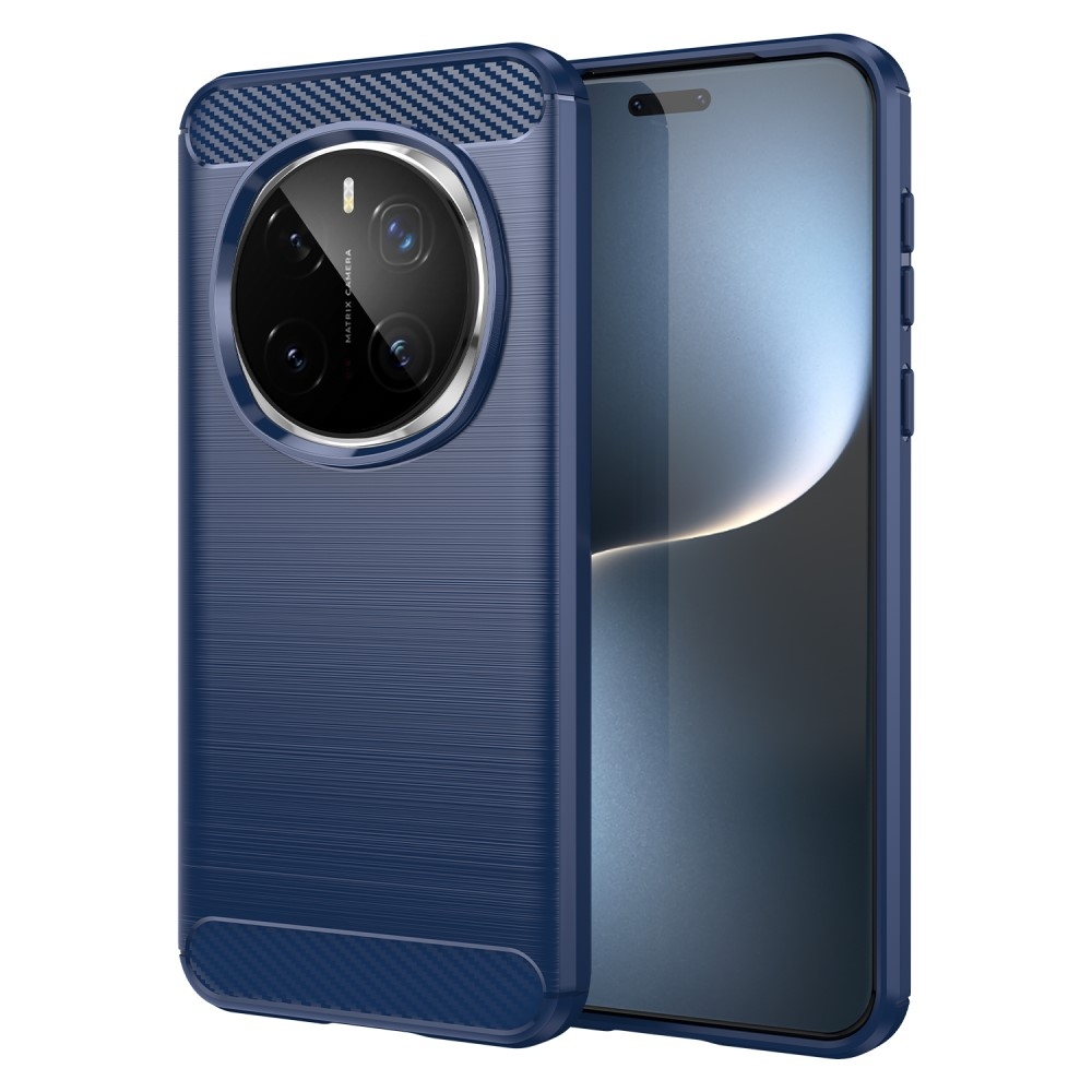 Carbon odolný gelový obal na Honor Magic 7 Pro 5G - modrý