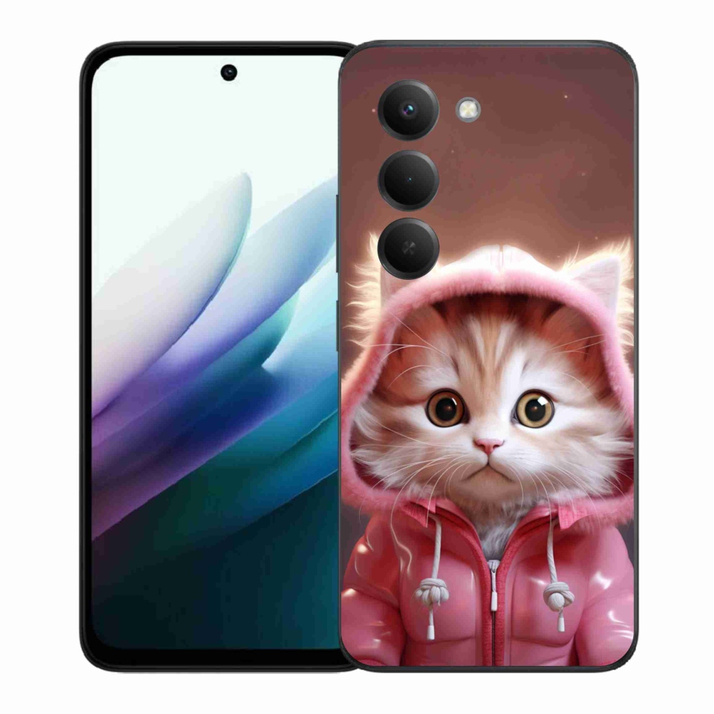 Gelový kryt mmCase na Xiaomi Redmi 15 4G/5G (171mm) - roztomilé kotě 3