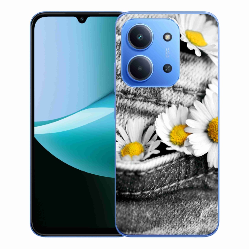 Gelový kryt mmCase na Xiaomi Redmi 15C 4G/5G (173mm) - kopretiny