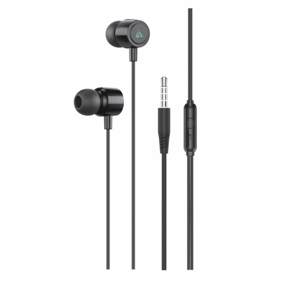 iPEAX Drátová sluchátka 3,5mm Jack - černá