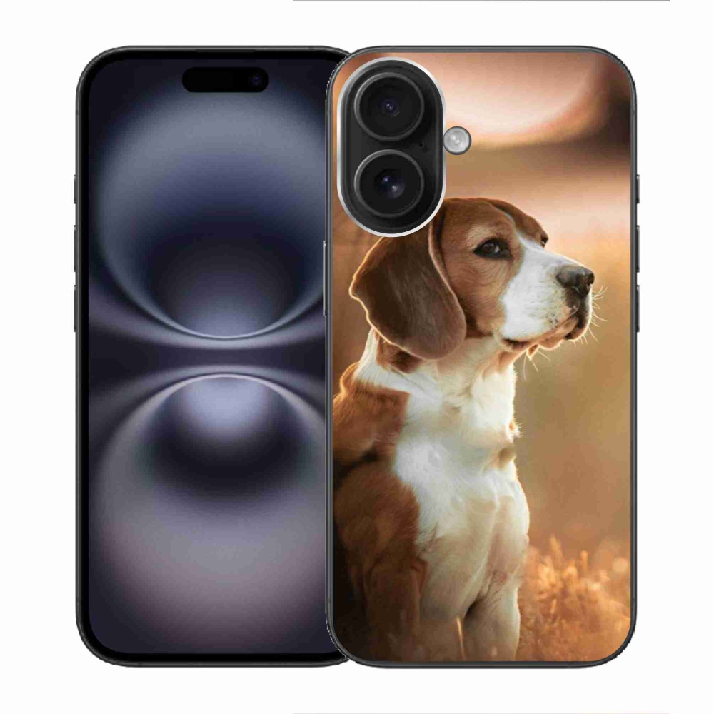 Gelový kryt mmCase na iPhone 16 - bígl