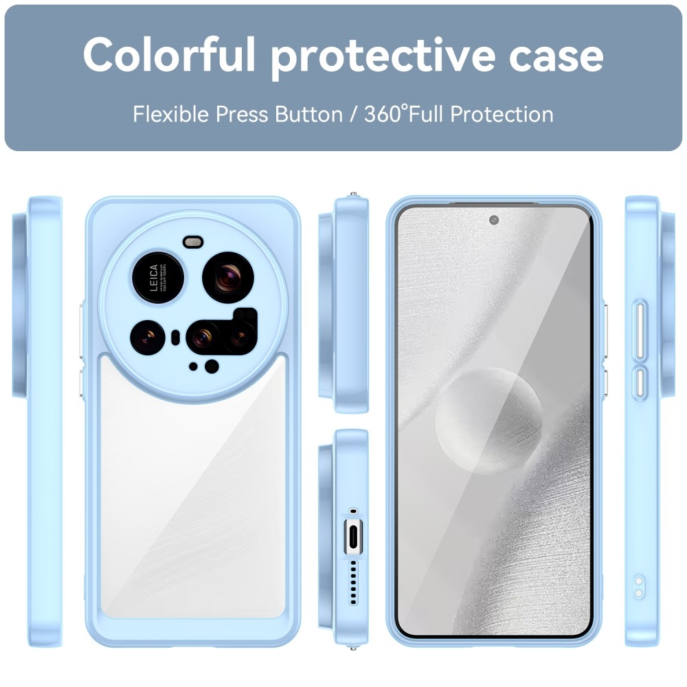 Gelový obal s pevnými zády na Xiaomi 15 Ultra - modrý