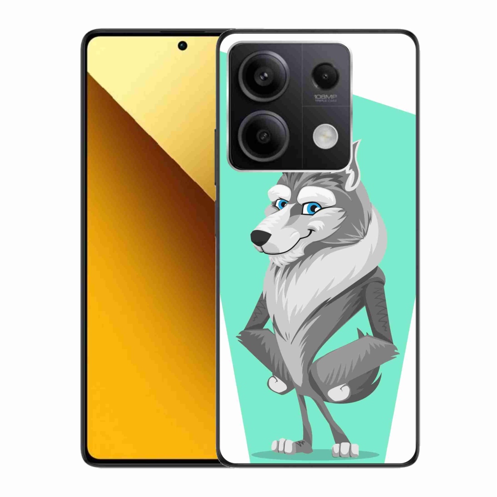 Gelový kryt mmCase na Xiaomi Redmi Note 13 5G - kreslený vlk