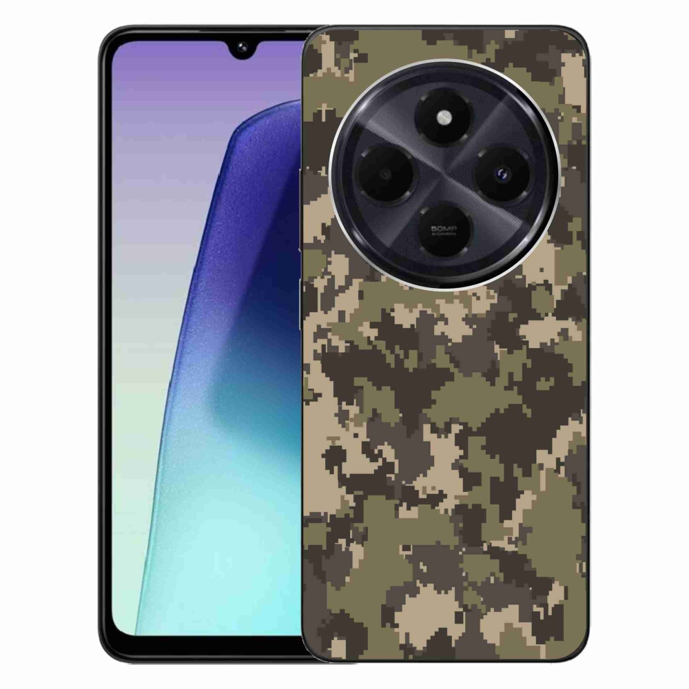 Gelový kryt mmCase na Xiaomi Redmi 14C/Poco C75 - maskáčový vzor 12