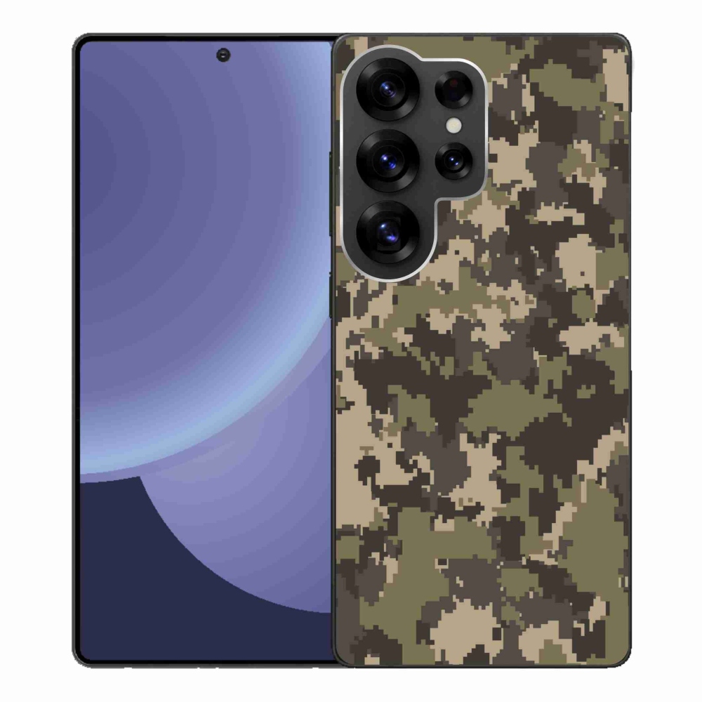 Gelový kryt mmCase na Samsung Galaxy S25 Ultra - maskáčový vzor 12