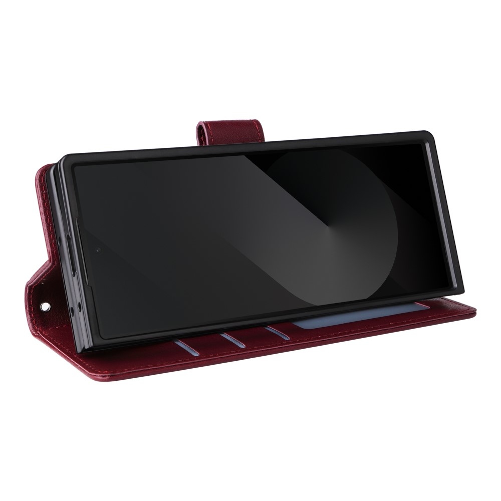 Wallet knížkové pouzdro na Samsung Galaxy Z Fold6 5G - vínové