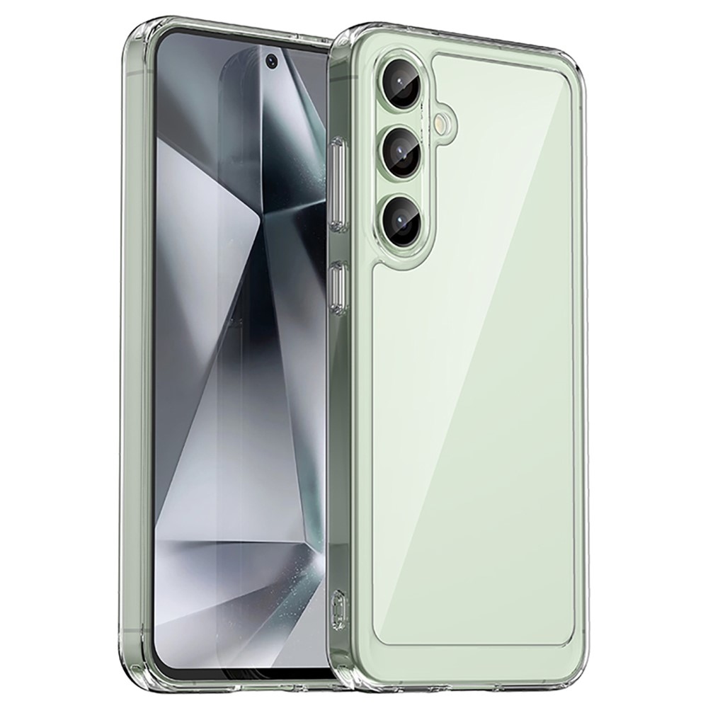 Gelový obal s pevnými zády na Samsung Galaxy S24 FE - průhledný